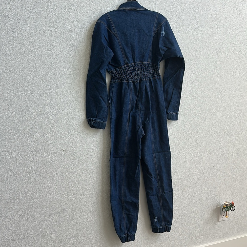 Steve Madden Denim Jumper Long Sleeved NWT - Picture 2 of 8